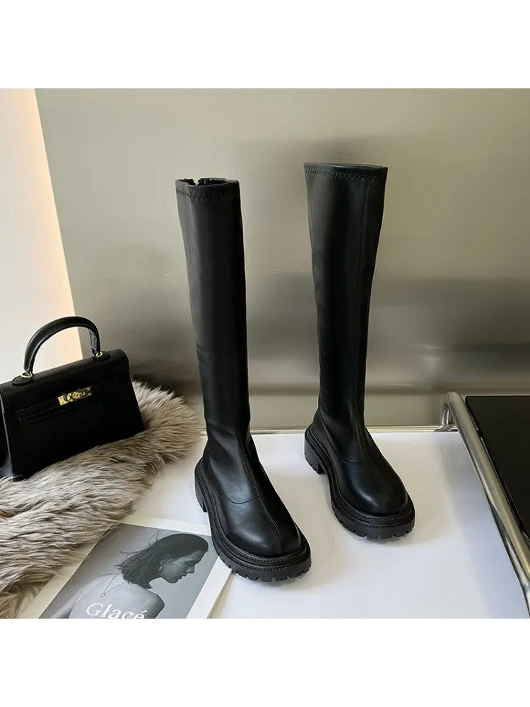 Chunky High Boots