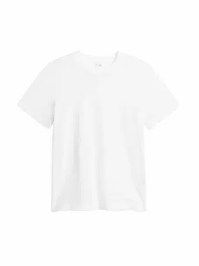 Crew-neck white t-shirt